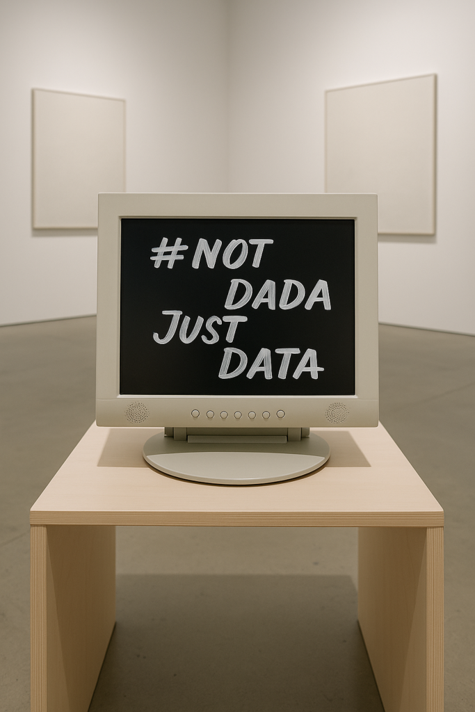 not-dada-just-data-2020-computer-screen-acrylic-paint-variable-dimensions