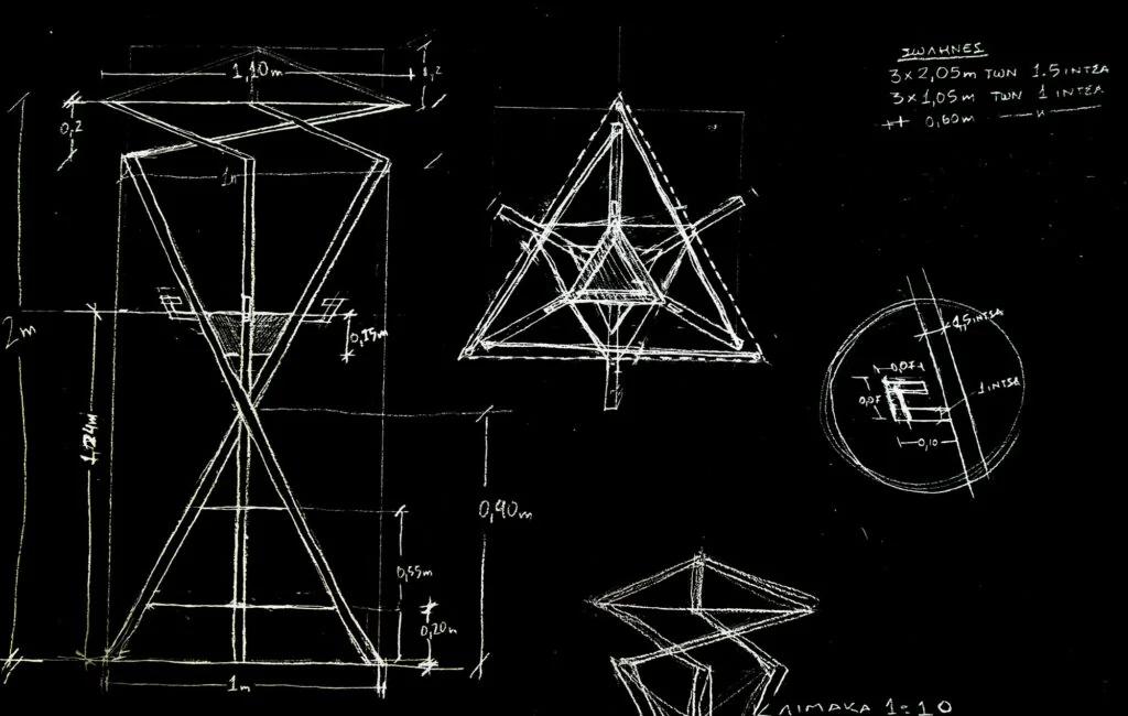 Design drawings for Hangers of the Public Space, 2013