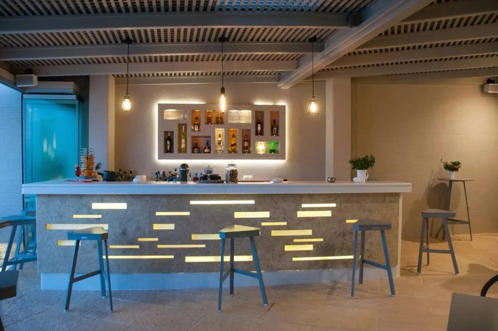 Bar designed for Kouros Art Hotel, Naxos, 2016